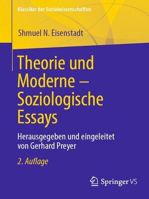 cover image of Theorie und Moderne – Soziologische Essays